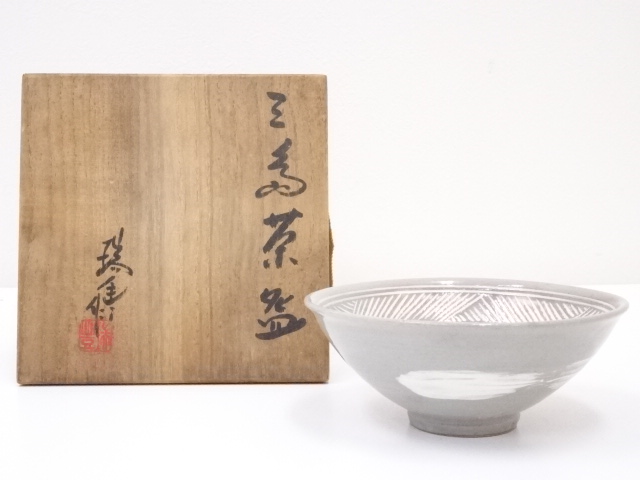 JAPANESE TEA CEREMONY / MISHIMA CHAWAN(TEA BOWL)